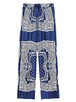 Bandana-Print Floaty Trousers
