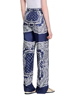 Bandana-Print Floaty Trousers