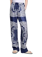 Bandana-Print Floaty Trousers