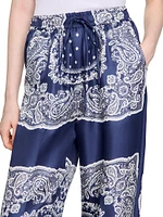 Bandana-Print Floaty Trousers
