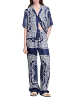 Bandana-Print Floaty Trousers