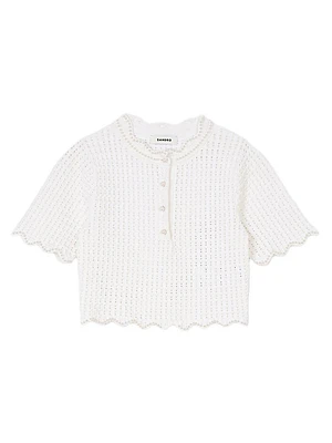 Pearl Beaded Knit Top