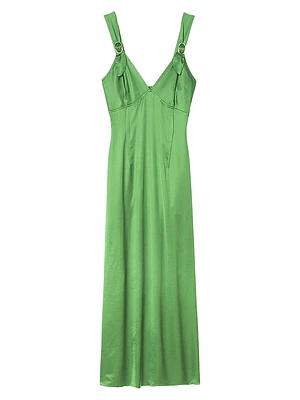 Fluid Satin-Effect Dress