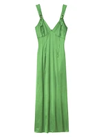 Fluid Satin-Effect Dress