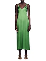 Fluid Satin-Effect Dress
