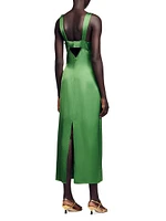 Fluid Satin-Effect Dress