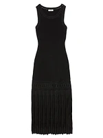 Fringed Knit Dress