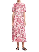 Floral Patterned Midi Dress