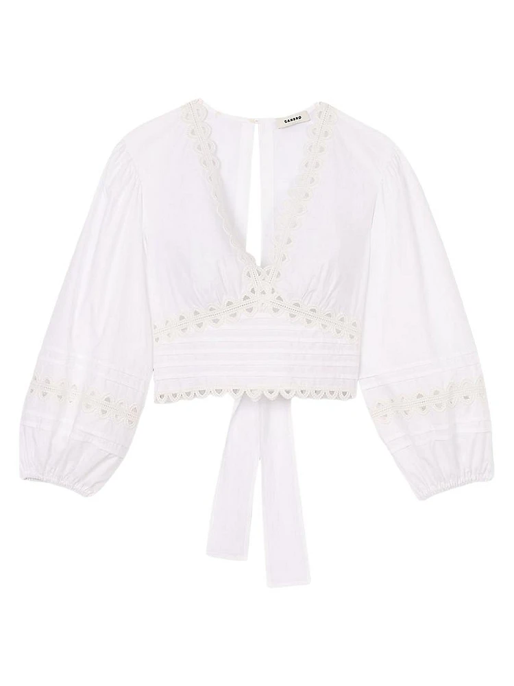 Poplin Crop Top