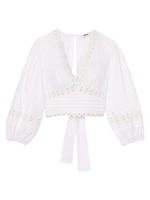 Poplin Crop Top