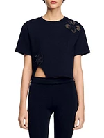 Floral Embroidery T-Shirt