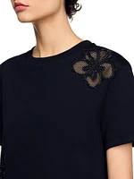 Floral Embroidery T-Shirt
