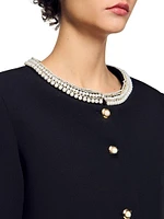 Jacket with Beaded Collar