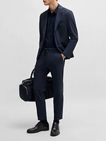 Slim-Fit Shirt Structured Performance-Stretch Jersey