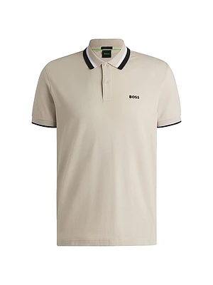 Paddy Active Polo Shirt with Contrast Stripes
