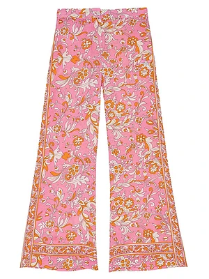 Patterned Linen Trousers