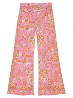 Patterned Linen Trousers
