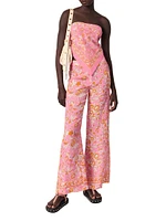 Patterned Linen Trousers