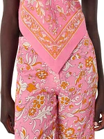 Patterned Linen Trousers