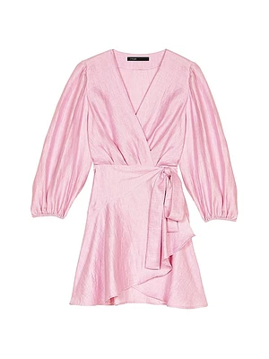 Linen Wrap Dress