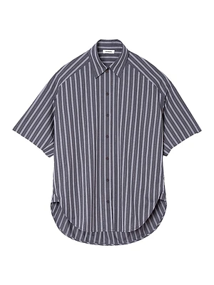 Oversized Striped Rhinestone Shirt