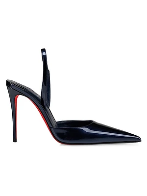 Kate Max O Sling 100MM Patent Leather Pumps