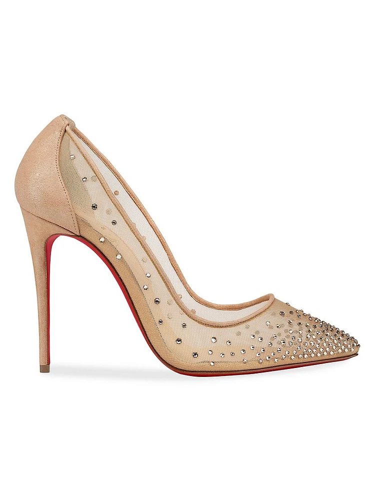 Follies 100MM Mesh Strass Pumps