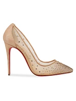 Follies 100MM Mesh Strass Pumps