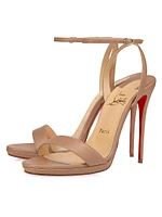 Loubi Queen 120MM Leather Sandals