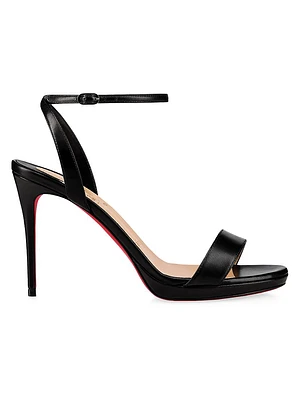 Loubi Queen 100MM Leather Sandals