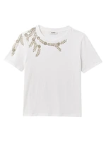 Rhinestone Embellished T-Shirt