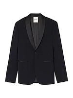 Tuxedo Jacket with Satin