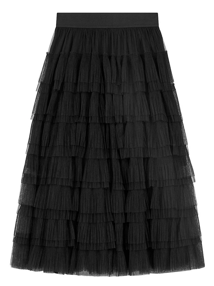 Tulle Midi Skirt