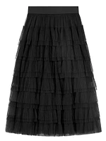 Tulle Midi Skirt