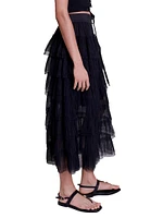 Tulle Midi Skirt