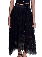 Tulle Midi Skirt