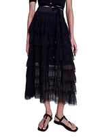 Tulle Midi Skirt