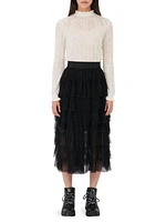 Tulle Midi Skirt