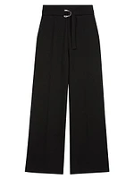 Wide Belted Trousers