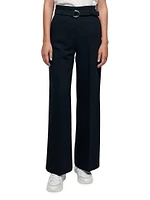 Wide Belted Trousers