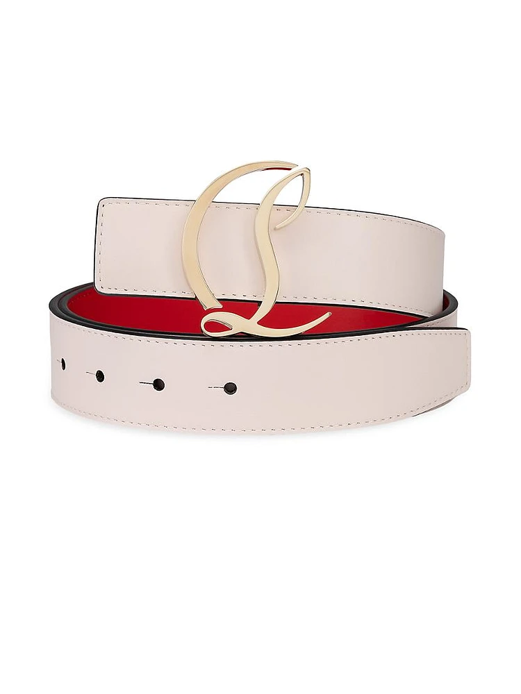 CL Logo Leather Belt