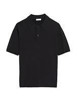 Short-Sleeve Knitted Polo Shirt