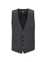 Single-Breasted Waistcoat Virgin-Wool Serge