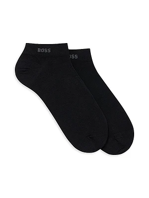 Two-Pack of Ankle-Length Socks in Stretch Fabric