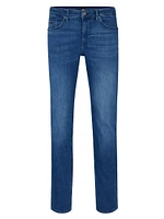 Slim-Fit Jeans Italian Cashmere-Touch Denim