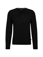 V-Neck Slim-Fit Sweater Virgin Wool