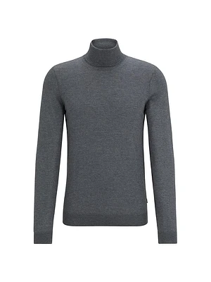 Slim-Fit Roll Neck Sweater Virgin Wool