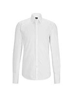 Slim-Fit Dress Shirt in Easy-Iron Stretch Cotton