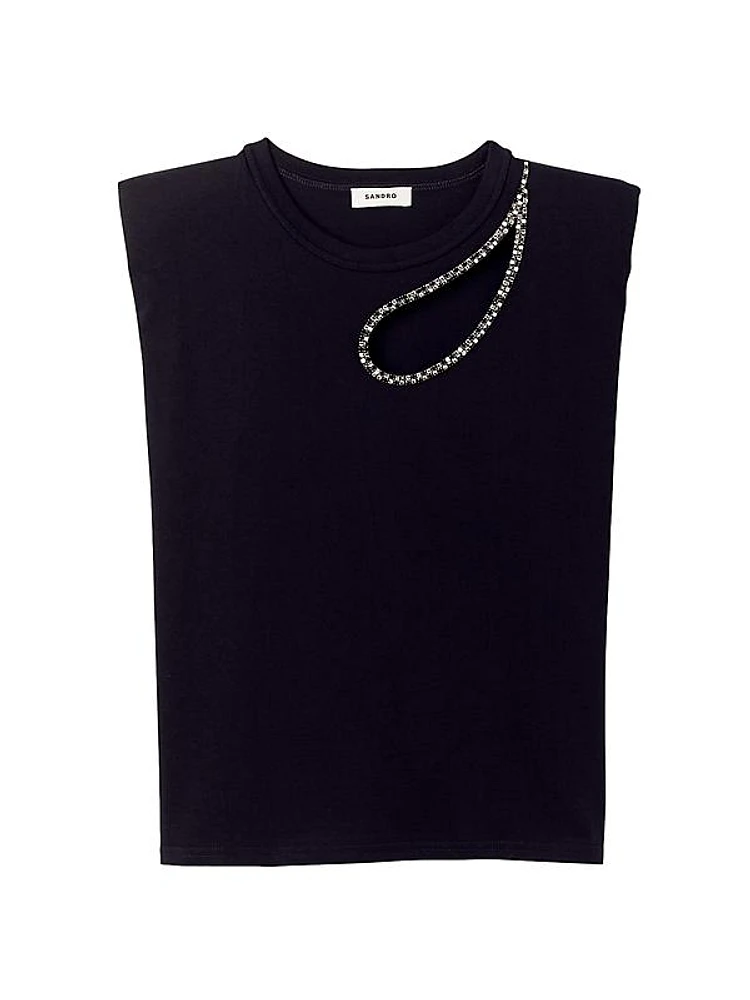 Rhinestone Teardrop T-Shirt