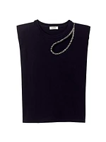 Rhinestone Teardrop T-Shirt